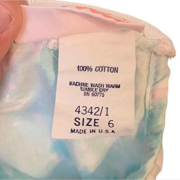 Vintage Isabella Pastel Tiered Skirt Ruffle Dress - Picture 4 of 7